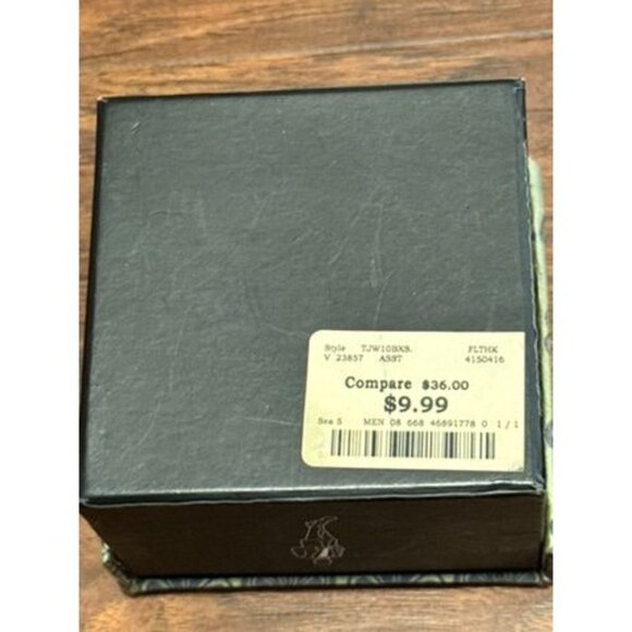 VTG New Aurelio Valentino Floral Tie Set W/ Cufflinks & Pocket Square Fancy Box - Picture 8 of 8